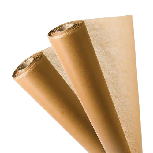 Corrugated Kraft Paper - 120 GSM, 50 Micron Thickness, Brown Color Roll | 50-100 Meter Length, Plain Pattern for Versatile Packaging