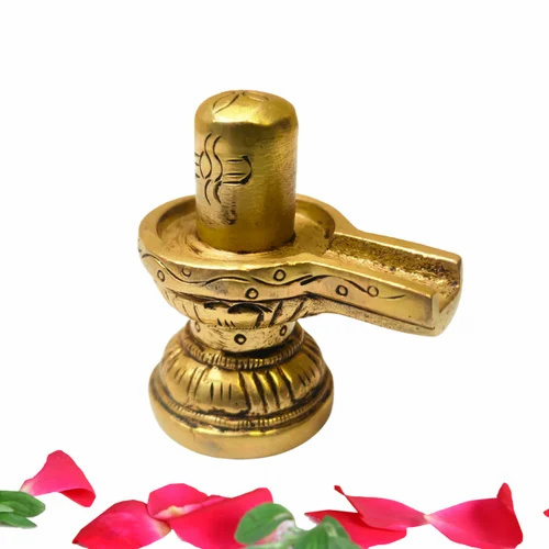 Brass Small Shivling 4.5 CM