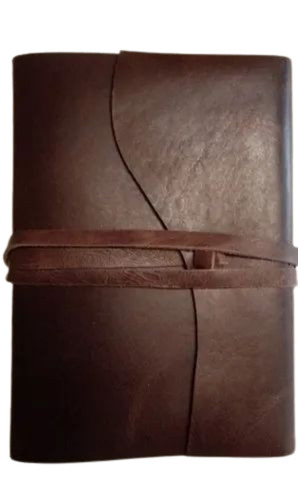 Brown Leather Diary - Leather, Standard Size, Brown | Perfect Binding, Moisture Proof, Attractive Design, Durable & Comfortable