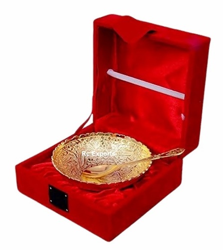 Decorative Brass Gold Plated Bowl Set