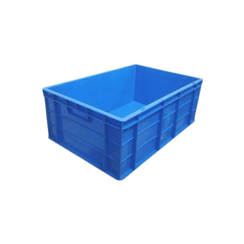 Industrial Plastic Crates - 600x400x352 mm, Blue Rectangular Design | Durable Plastic Material for Versatile Industrial Use