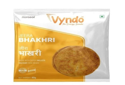 Jeera Bhakhri - 280 Gms | Nutritious Gluten-Free Snack, Roasted Flavor, High Protein, Rich in Fiber, Convenient Vacuum Pack, Easy Digestion