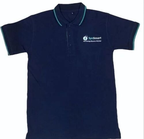 Mens Premium Quality Cotton Polo T-Shirt - Lightweight Comfort Fit, Breathable Design, Navy Blue, Short Sleeves, Available Sizes: XS, S, XL, XXXL