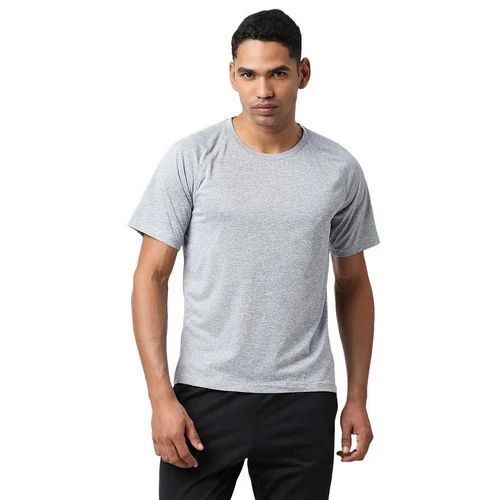 Mens Premium Cotton Round Neck T-Shirt - Vibrant Navy Blue, Lightweight Quick Drying Design | Durable, Breathable, Athletic Fit with Reinforced Stitching