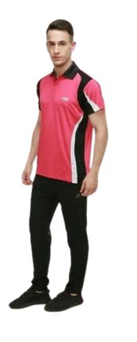 Mens Stylish Sports T Shirts - Cotton, XXS to Customized Sizes, Pink and White | Moisture-Wicking, Soft Texture, Stretchable, Lightweight Design, Graphic Prints, Durable Stitching