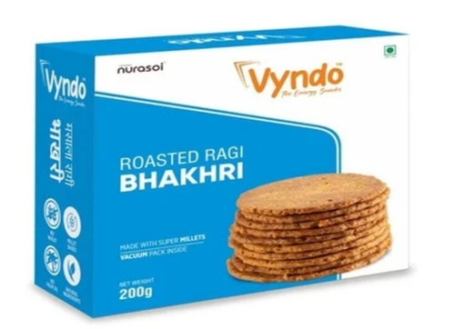 Roasted Ragi Bhakhri - 280g Vacuum Pack | Gluten-Free High Protein Nutritious Snack High Fiber Traditional Recipe Easy to Digest