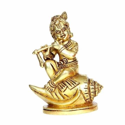 Shankh Balakrishna Idol Brass