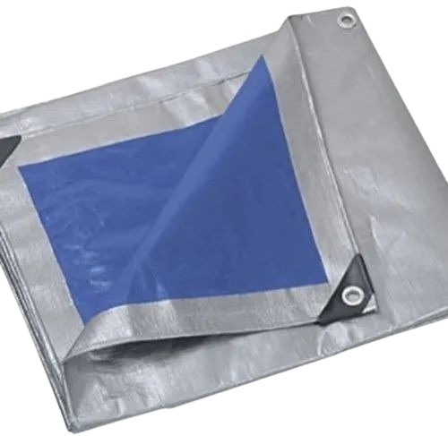 Silver Blue Tarpaulin Sheet - Woven HDPE, 68 To 300 Thickness | Waterproof, PE Laminated, Standard Design, Agricultural Use