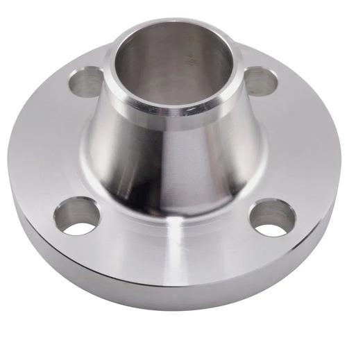 Stainless Steel Welding Neck Flange - Round Shape, Highly Pure Material, Corrosion Resistant | Durable, Rust Free, High Strength