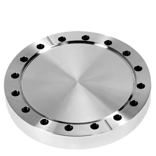 Circle Plate Blind Flange - High Strength Steel, Corrosion Resistant Design | Rust Free, Durable, Round Silver-grey Finish
