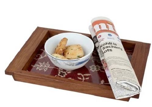 Designer Wooden Serving Tray - Lightweight, Various Sizes Available | Easy to Clean, Delivered Within Committed Time Frame