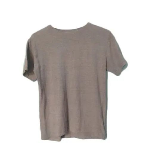 Half Sleeves T Shirt - Cotton, XS to XXXL Sizes, Brown Color | Lightweight Design, Casual Style, Stretchable Material, Fade Resistant