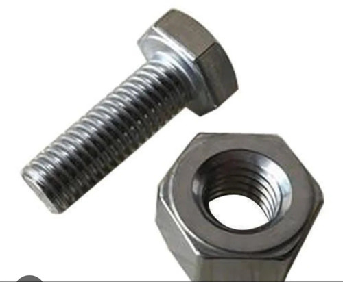 High Tensile Hex Bolt Nut - Durable, Corrosion Resistant | Silver and Grey Polished Finish for Commercial Use