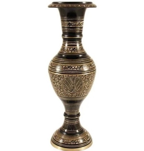 Kashmiri Brass Flower Vase