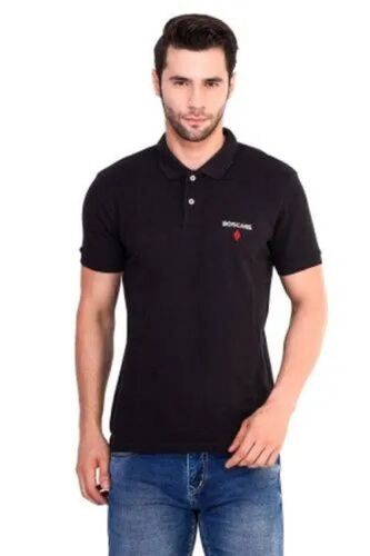 Premium Quality Cotton Polo T-Shirt - Sizes XS to XXXL, Black | Moisture-Wicking, Quick Drying, Tag-Free Comfort, Durable Stitching, Fade Resistant