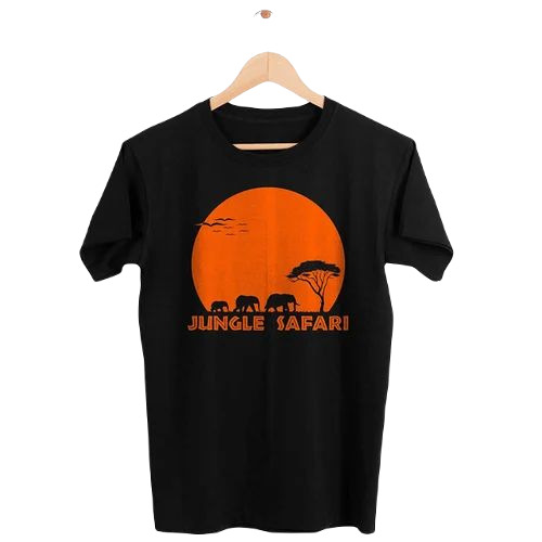 Men's Printed T-shirts - Polyester, Regular Fit, Size S-xl, Black | Comfortable, Washable, Very Good Quality, 100% Pure