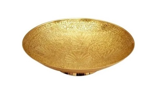 Metal Brass Fruit Bowls - Round, Size 6"/8"/10", Golden/Silver Color | Crafted from Premium Brass for Elegant Home Dï¿½cor