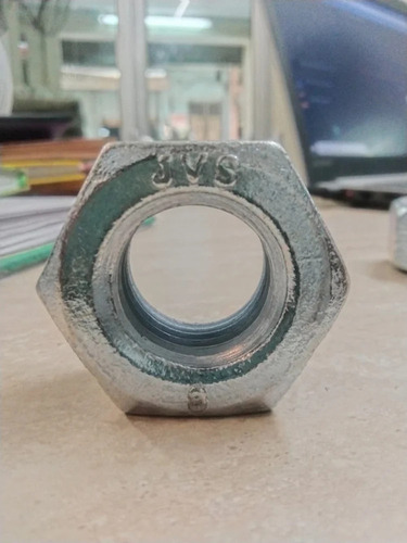 Mild Steel Hex Nut - High Strength, Corrosion Resistant | Rust Free, Durable, Polished Silver and Grey Surface