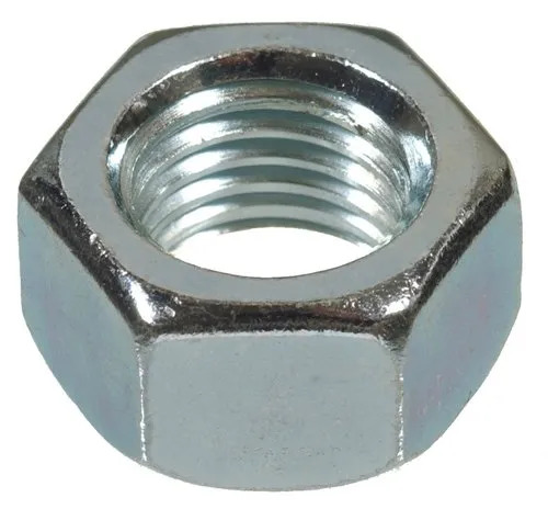 Mild Steel Polished Hex Nut - High Strength, Corrosion Resistant | Rust Free, Durable, Commercial Grade, Silver Grey Finish