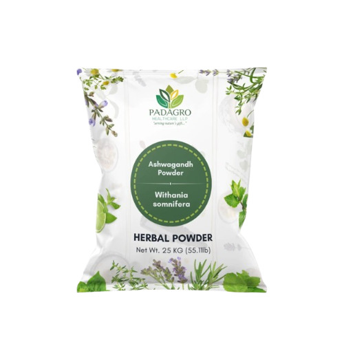 Padagro Natural Ashwagandha Powder - 100% Pure Herbal Supplement, Rich in Antioxidants for Stress Relief and Mood Balance, Versatile and Resealable for Freshness