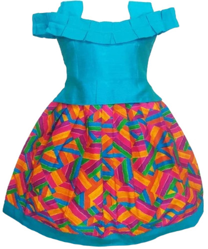 Pattu Pavadai - Silk, Regular Fit, Blue Color | Attractive Party Wear, Breathable, Washable, No Fade