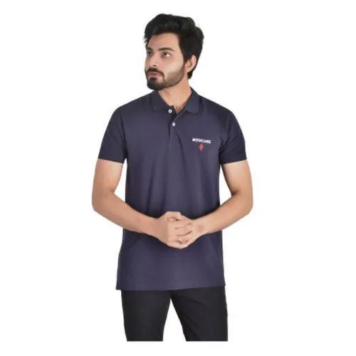 Polo T Shirt - Cotton, XS-XXXL Size, Navy Blue | Premium Quality, Moisture-Wicking, Quick Drying, Durable Stitching, Tag-Free Comfort, Fade Resistant, Color Variety