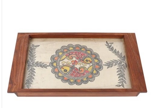 Serving Wooden Tray - Wooden, Various Sizes Available | Rectangular Shape, Lightweight, Glossy Finish, Easy to Clean, Timely Delivery