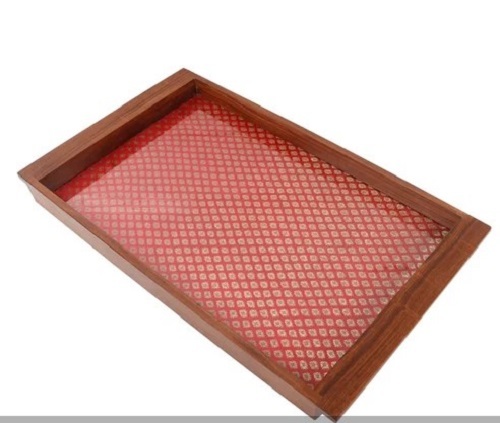 Sheesham Wooden Fabric Tray - Wooden, Various Sizes, Various Colors | Lightweight, Easy to Clean, Delivered Within Committed Time