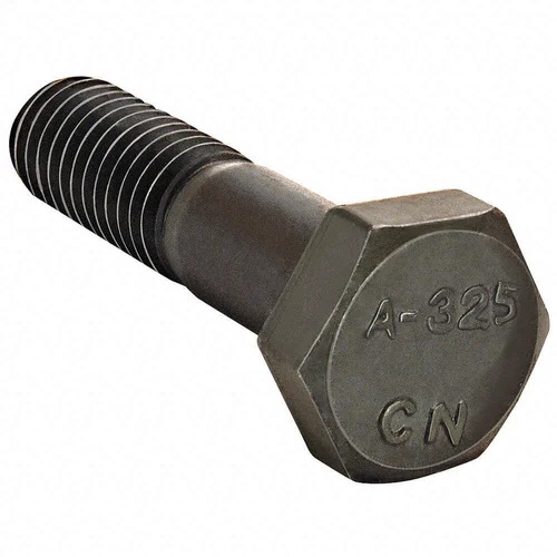 Threaded Heavy Hex Bolt - High Strength, Corrosion Resistant, Grey Color with Polished Surface | Durable for Commercial Use