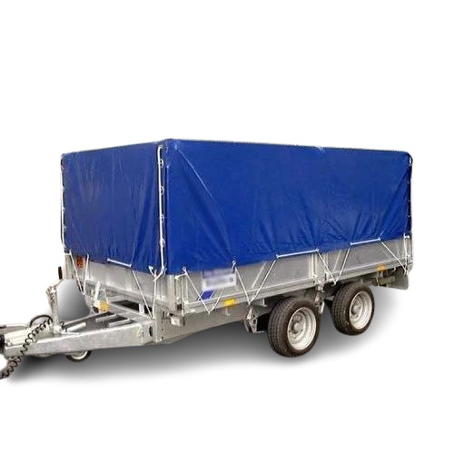 Truck Tarpaulin - HDPE Blue, GSM 200 Waterproof Glossy Finish | Woven Plain Design for Trucks and Other Uses