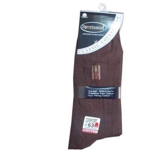 Comfortable Lycra Socks - Cotton Blend, Brown Color | Premium Quality, Moisture-Wicking, Stretchy Fabric, Enhanced Flexibility, Durable Wear, Non-Slip Cuff, Easy to Wash