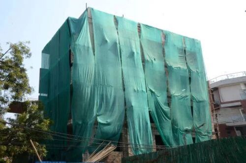 Construction Green Shade Net - Netting 3m x 50m, Green | Fine Mesh Design, Tear-Resistant, Weatherproof, Impact Absorbent, Easy Installation