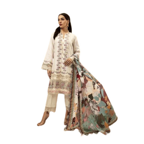 Designer Ladies Suit - Color: Off White