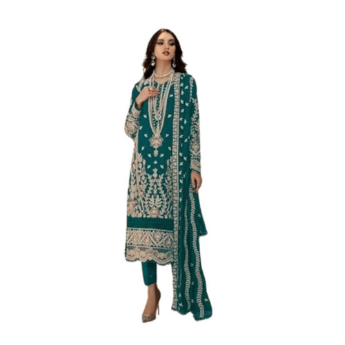 Embroidery Ladies Suits - Color: Green