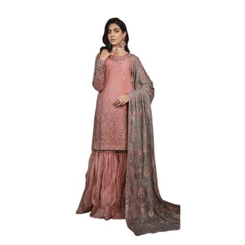 Georgette Pakistani Suits - Color: Peach