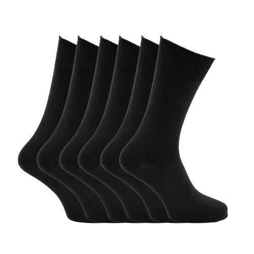 Girls Black Socks - Cotton, Ankle/Crew Length, Black | Comfortable Fit, Soft Fabric, Lightweight, Fun Prints, Moisture-Wicking, Breathable, Stretchy