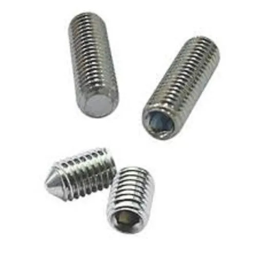Grub Screw - Carbon Steel, Multiple Sizes, Grey Color | Durable, Light Weight, Non Breakable, Rust Proof, Galvanized Finish, Round Head