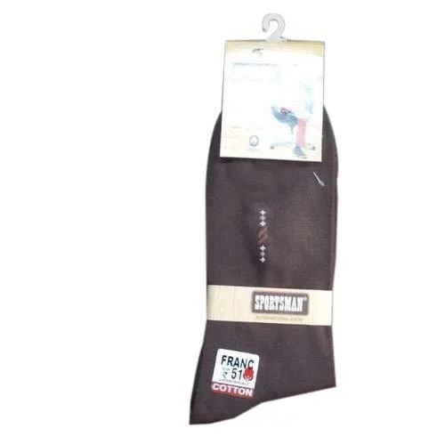 High Design Lycra Socks - Cotton Blend, Brown | Seamless Design, Moisture-Wicking, Breathable, Stretchy Fabric, Cool Dry Feature