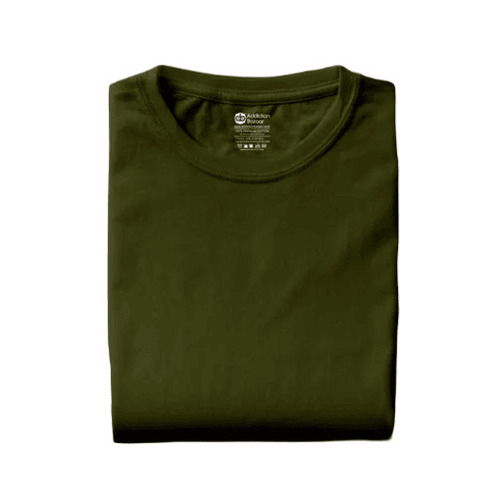Mens Cotton T-Shirt - Customized Size, Fade and Wrinkle Resistant Green Color | Breathable, Skin-Friendly, Casual Wear with O-Neck and Short Sleeves