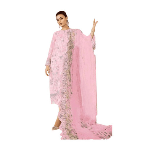 Pink Pakistani Suits - Feature: Breathable