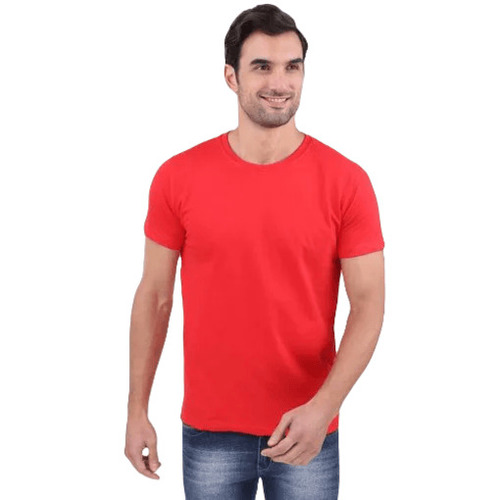 Red Plain T Shirt