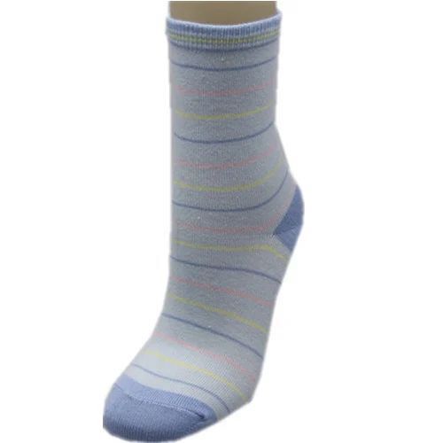 Soft Fabric Girls Socks - Cotton Material, Grey Color, Ankle Length | Comfortable Fit, Lightweight Design, Moisture-Wicking, Fun Prints, Breathable