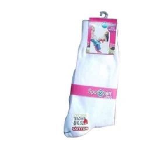 Uniform Socks - Premium Cotton Blend, White Ankle-length, Moisture-wicking With Reinforced Toe And Non-slip Cuff