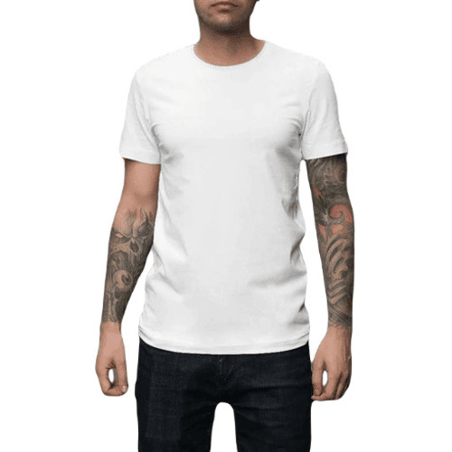 White Cotton T-Shirt - Regular Fit, Breathable and Skin-Friendly | Fade, Wrinkle, Shrink Resistant, Machine Washable for Casual Summer Wear