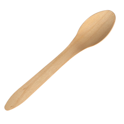 Wooden Disposable Spoon - Made from Sustainable Birch Wood, Available in Various Sizes | Smooth, Splinter-Free Finish, Sturdy and Functional for Dining, Environmentally Friendly and Compostable