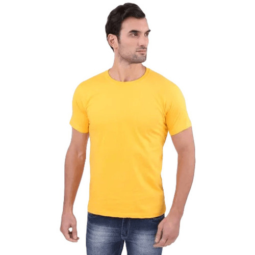 Yellow Plain T Shirt