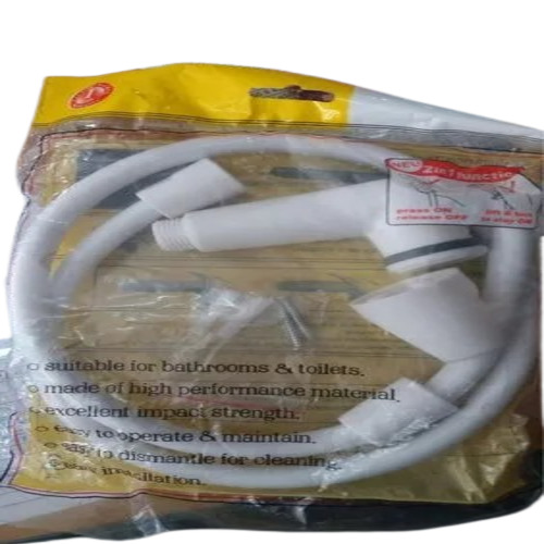 Abs Health Faucet - PVC Material, 1 Mtr Tube Length | White Color, Customizable Size, Ideal for Shower Rooms & Accessories