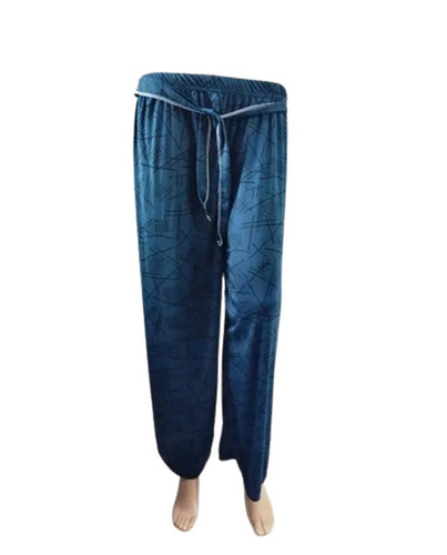 Blue Printed Palazzo - Ankle Length, Loose Fit, Elastic Band Closure | Breathable, Quick Dry, Anti-Wrinkle, Machine Washable, Available in Sizes 28-42