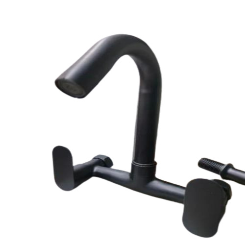 Brass Bib Tap - Premium Grade, Smooth Surface Finish , Top Mounting Type - Customize Size, Black Color