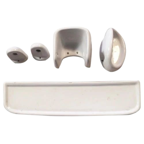 Ceramic Bathroom Accessories - White Ceramic Finish | Ideal for Home, Office, and Industrial Use